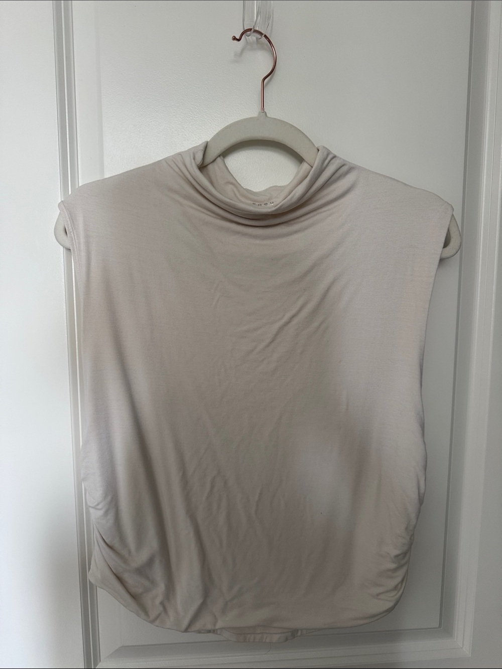 a new day Sleeveless Mock Neck Camisole in Light Taupe